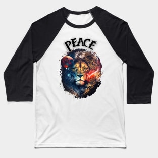 Mystic Peace Leo Lion Zodiac Sign Baseball T-Shirt